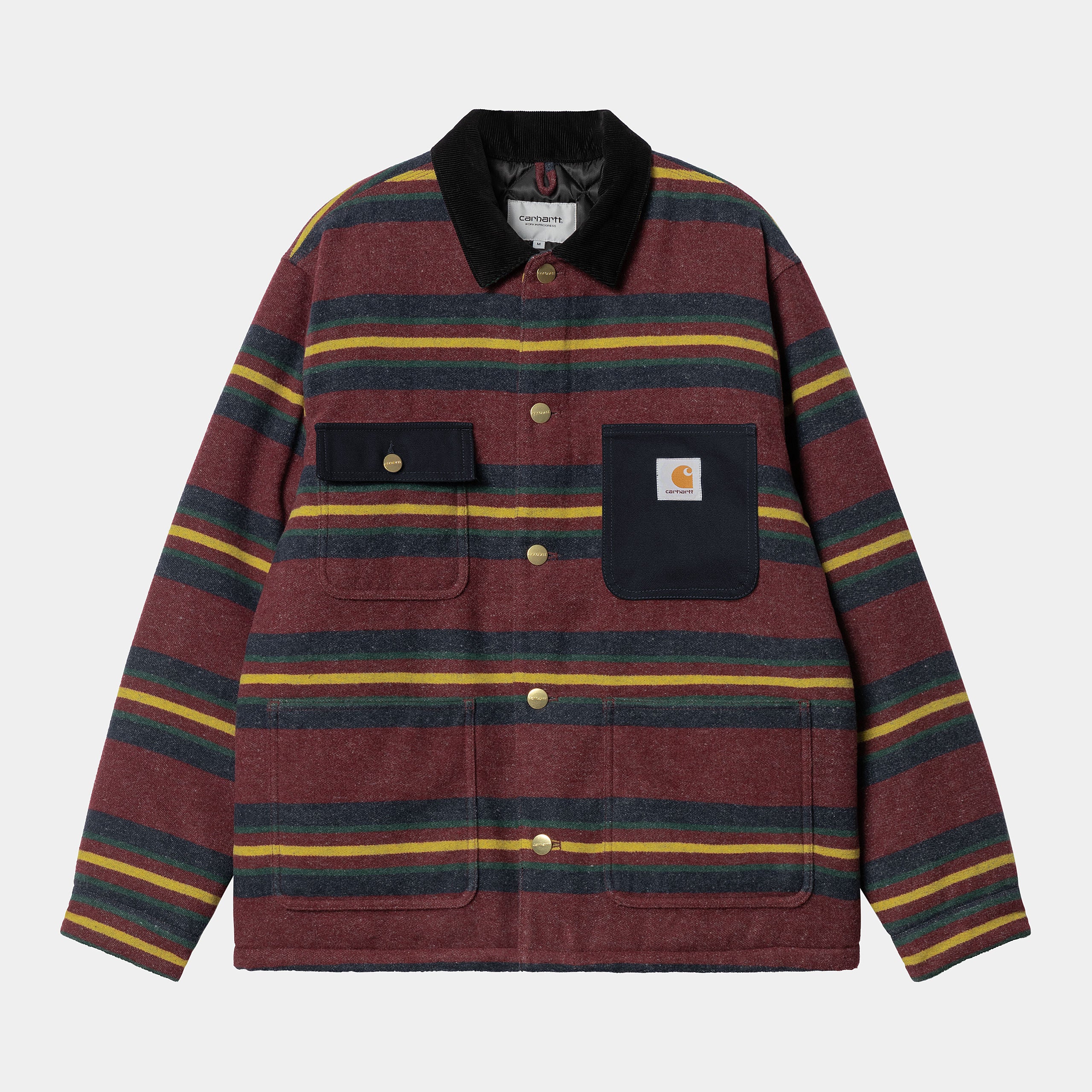 Carhartt WIP Mens Oregon Jacket - Bordeaux (Starco Stripe) – The Foot  Factory