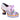 Irregular Choice Womens Stripes Out High Heel - Lavender