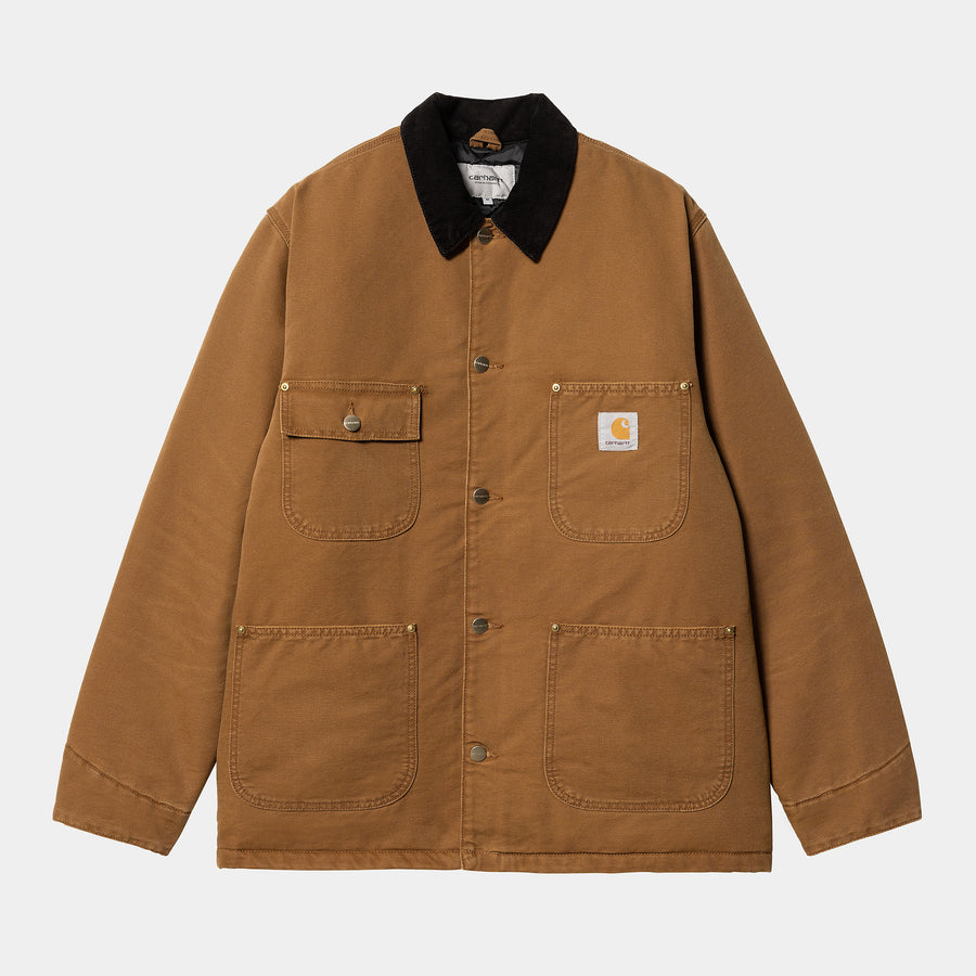 Carhartt chore hot sale jacket black