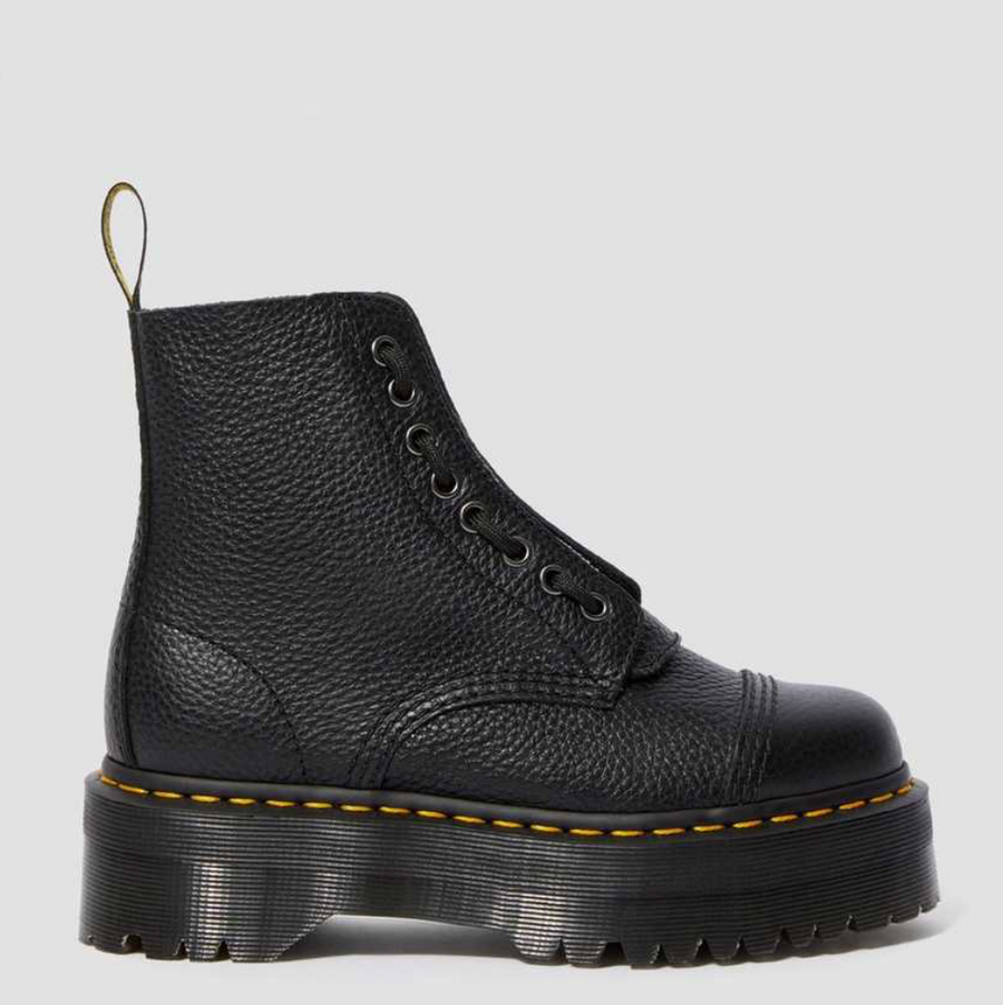 Dr Marten - Sinclair Leather Platform Boots - Black – The Foot Factory