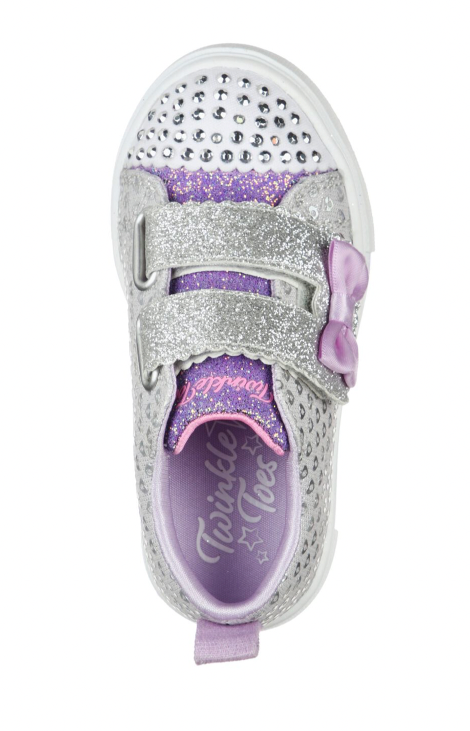 Skechers silver glitter on sale shoes