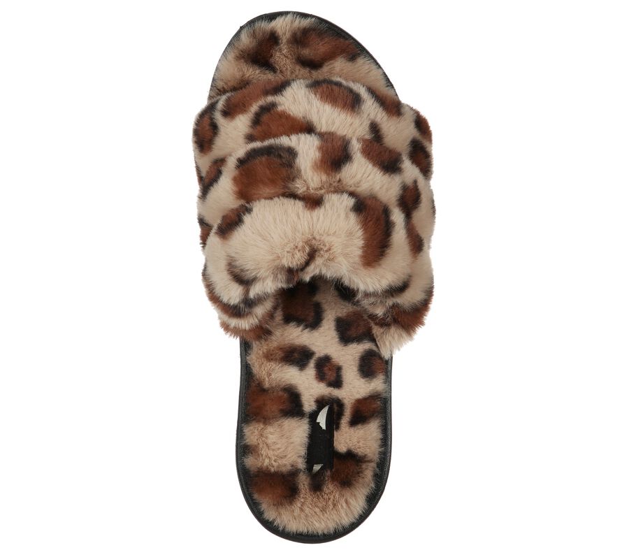 Skechers leopard online slippers