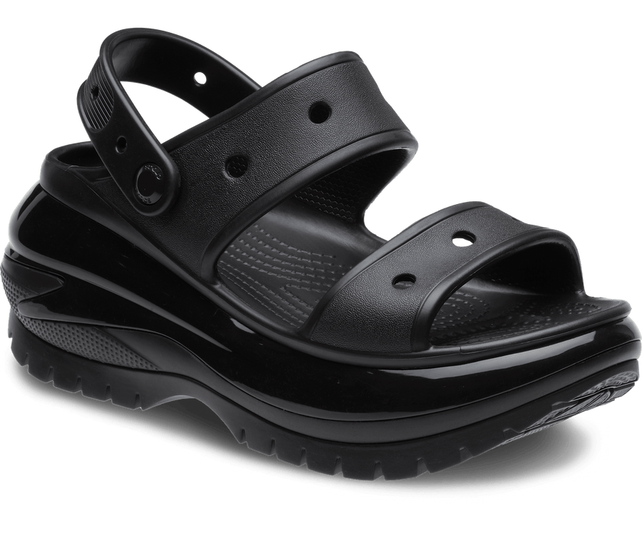 Crocs Unisex Mega Crush Sandal - Black – The Foot Factory