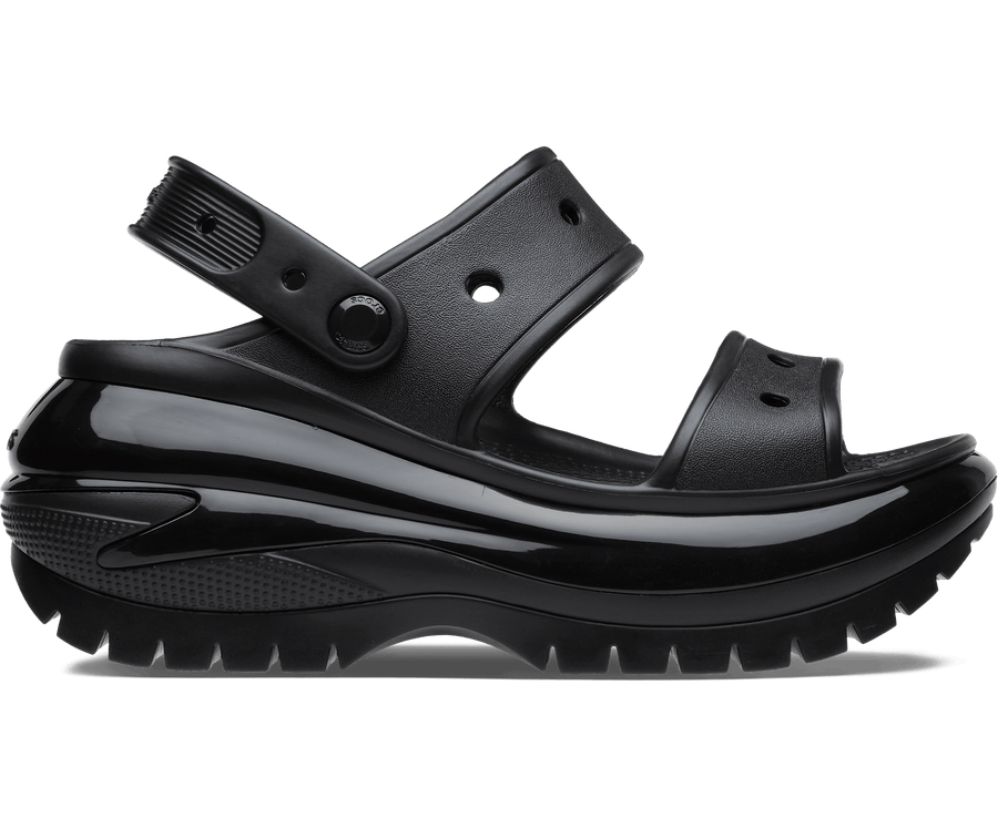 Crocs Unisex Mega Crush Sandal - Black – The Foot Factory