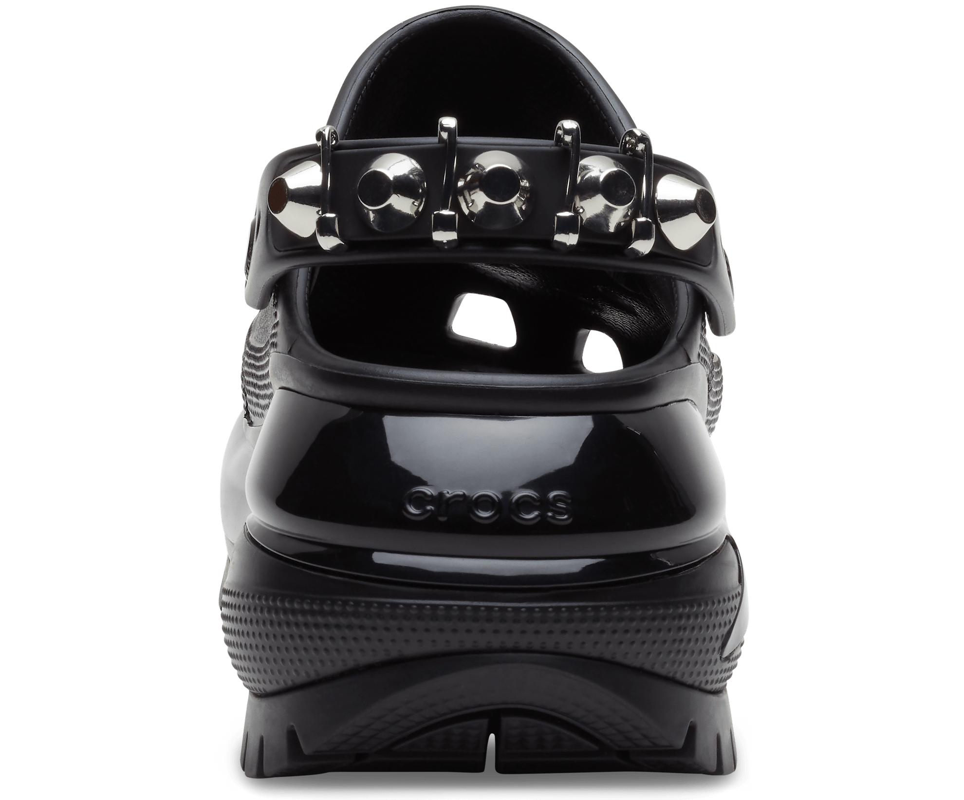 Crocs Unisex Classic Mega Crush Rebel Rebel Clog - Black