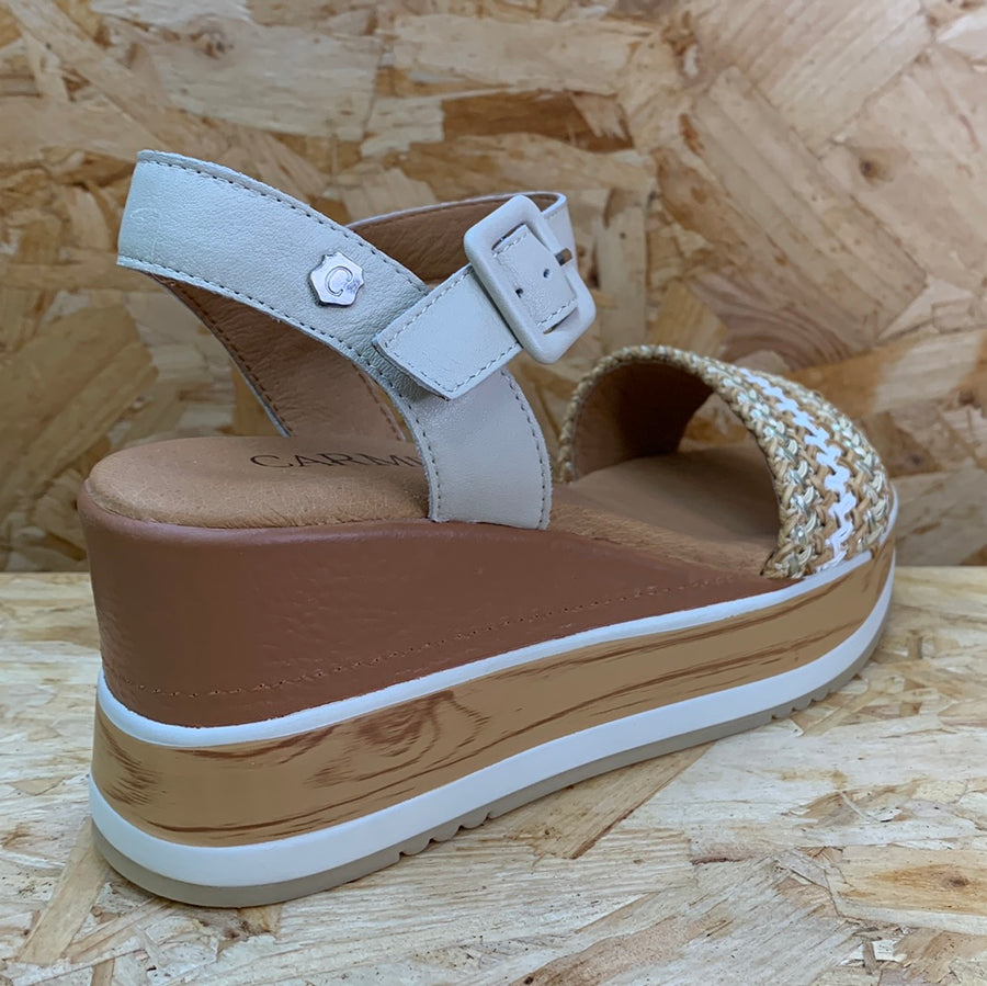 Beige wedge sales sandals uk